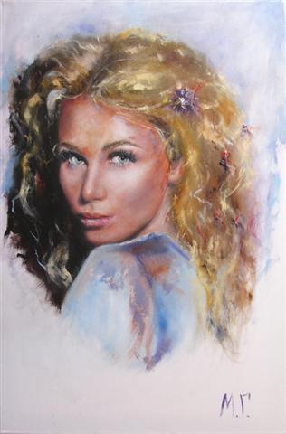 2500 for sale. Sasha ll. 50х75 cm. oil on canvas Small