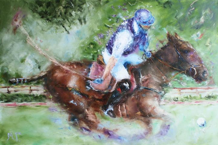 2500 sold. Polo III. 60х90 cm. oil on canvas Small