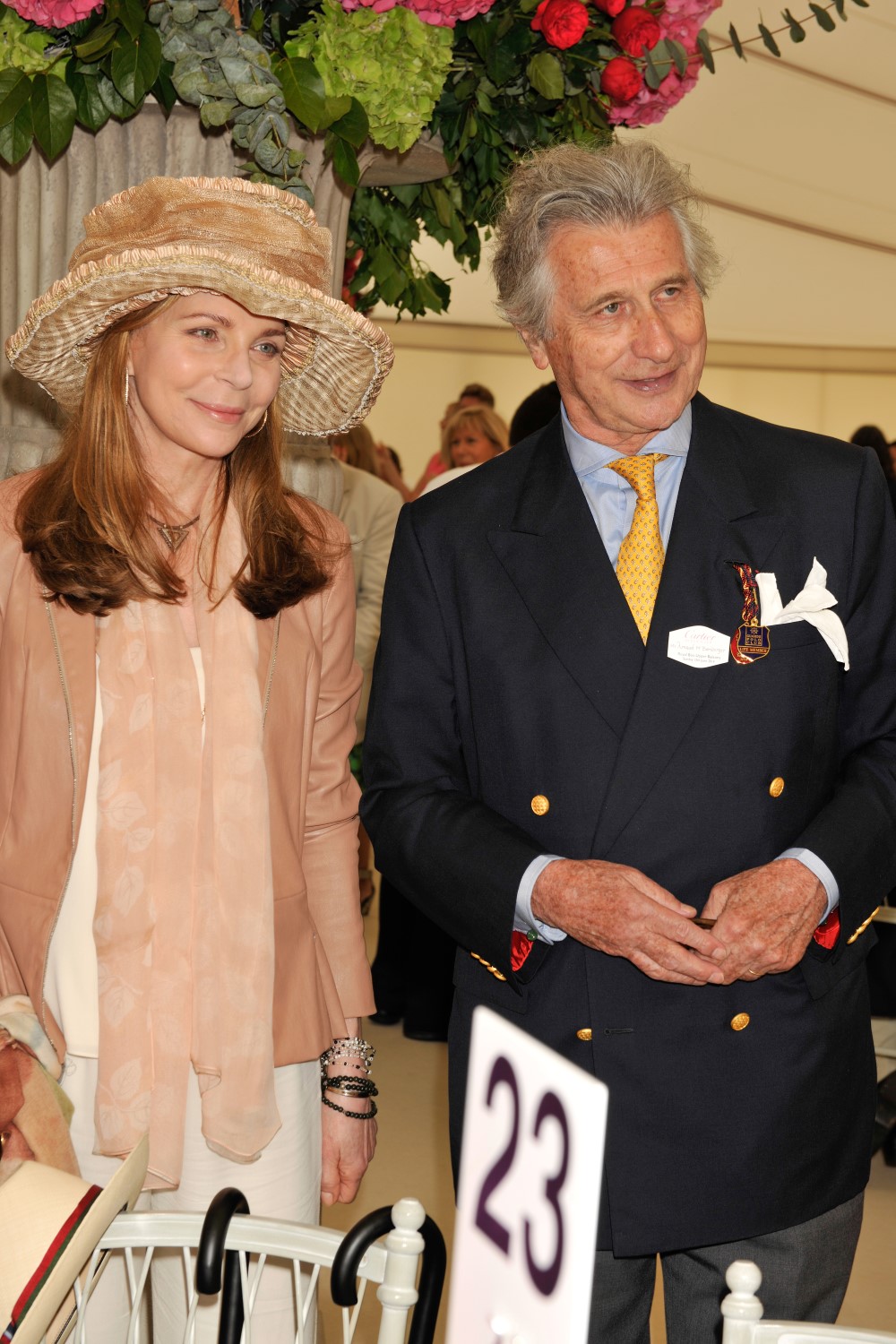 23. HM Queen Noor of Jordan  Mr Arnaud Bamberger